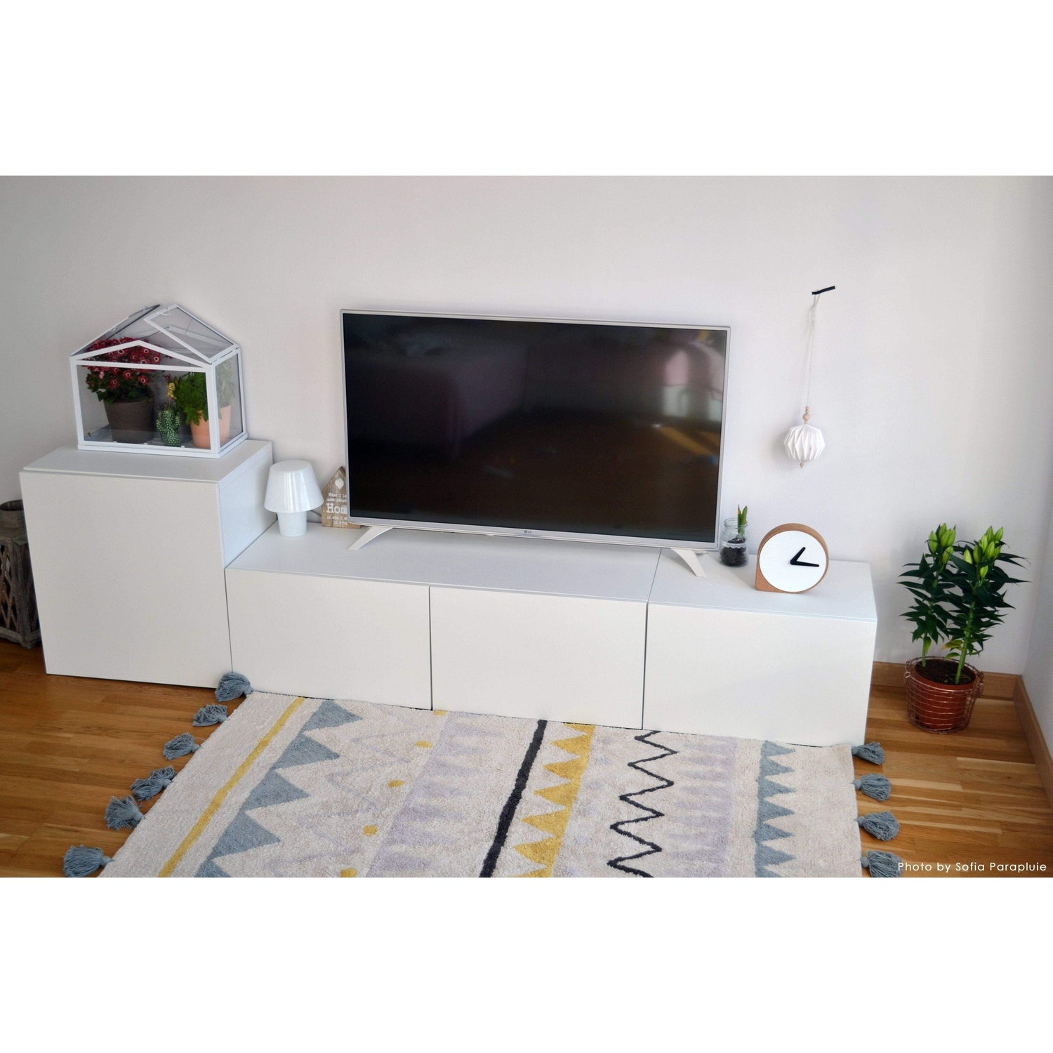 Rugs by Roo | Lorena Canals Azteca Natural Vintage Blue Machine Washable Area Rug-C-AZ-NVB