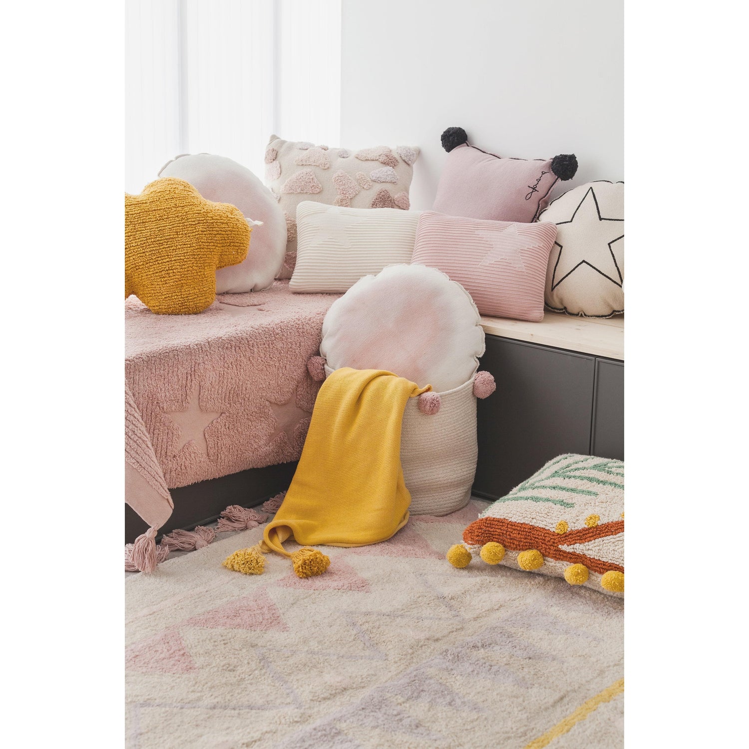 Rugs by Roo | Lorena Canals Azteca Natural Vintage Nude Machine Washable Rug-C-AZ-NVN