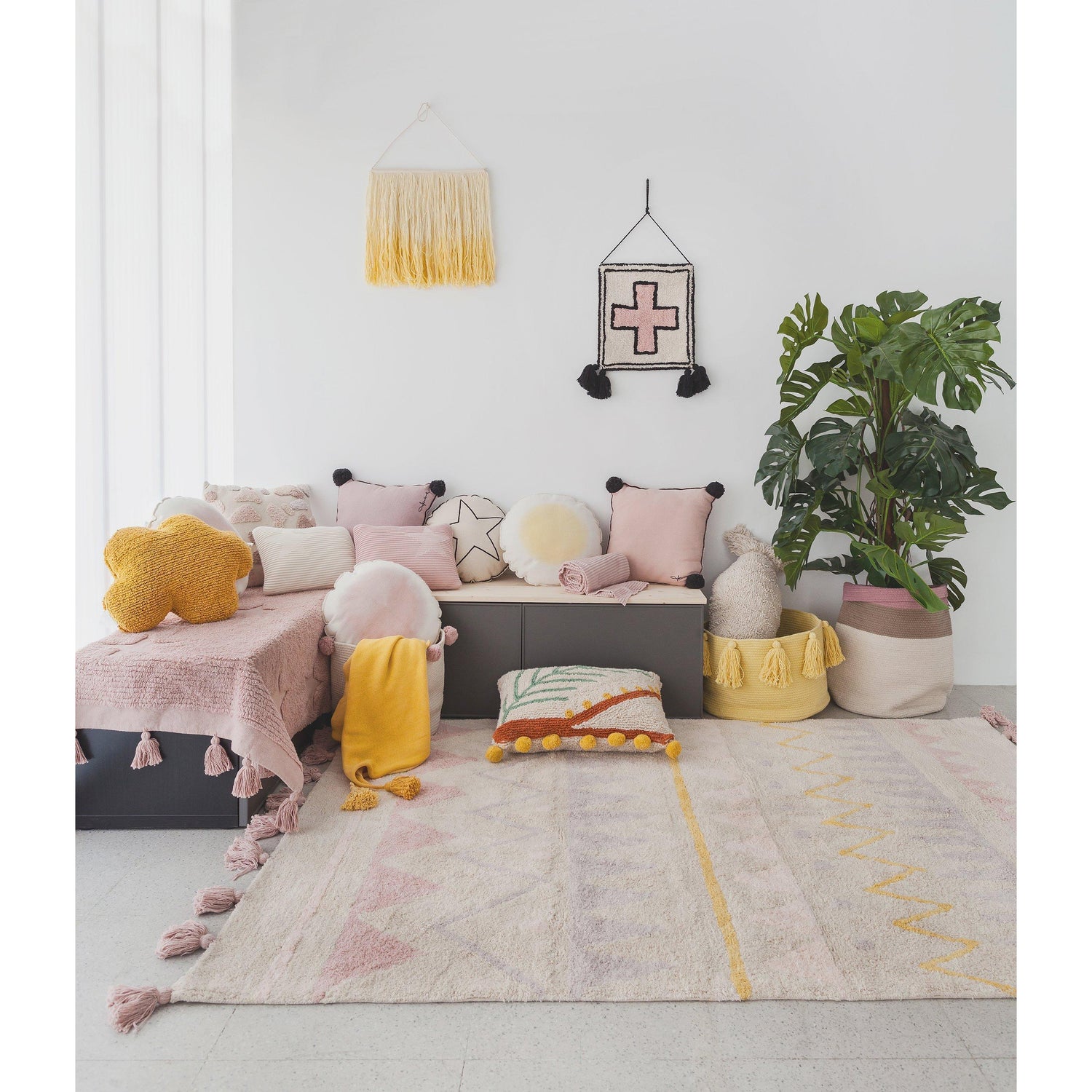 Rugs by Roo | Lorena Canals Azteca Natural Vintage Nude Machine Washable Rug-C-AZ-NVN