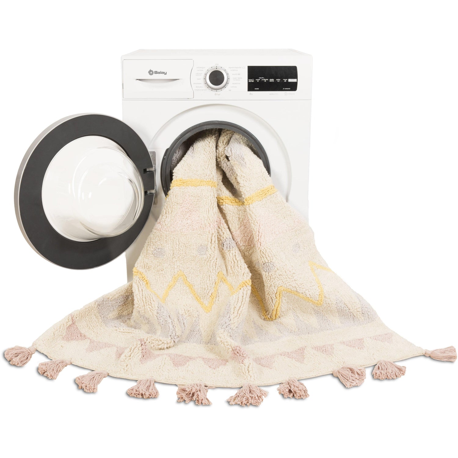 Rugs by Roo | Lorena Canals Azteca Natural Vintage Nude Machine Washable Rug-C-AZ-NVN