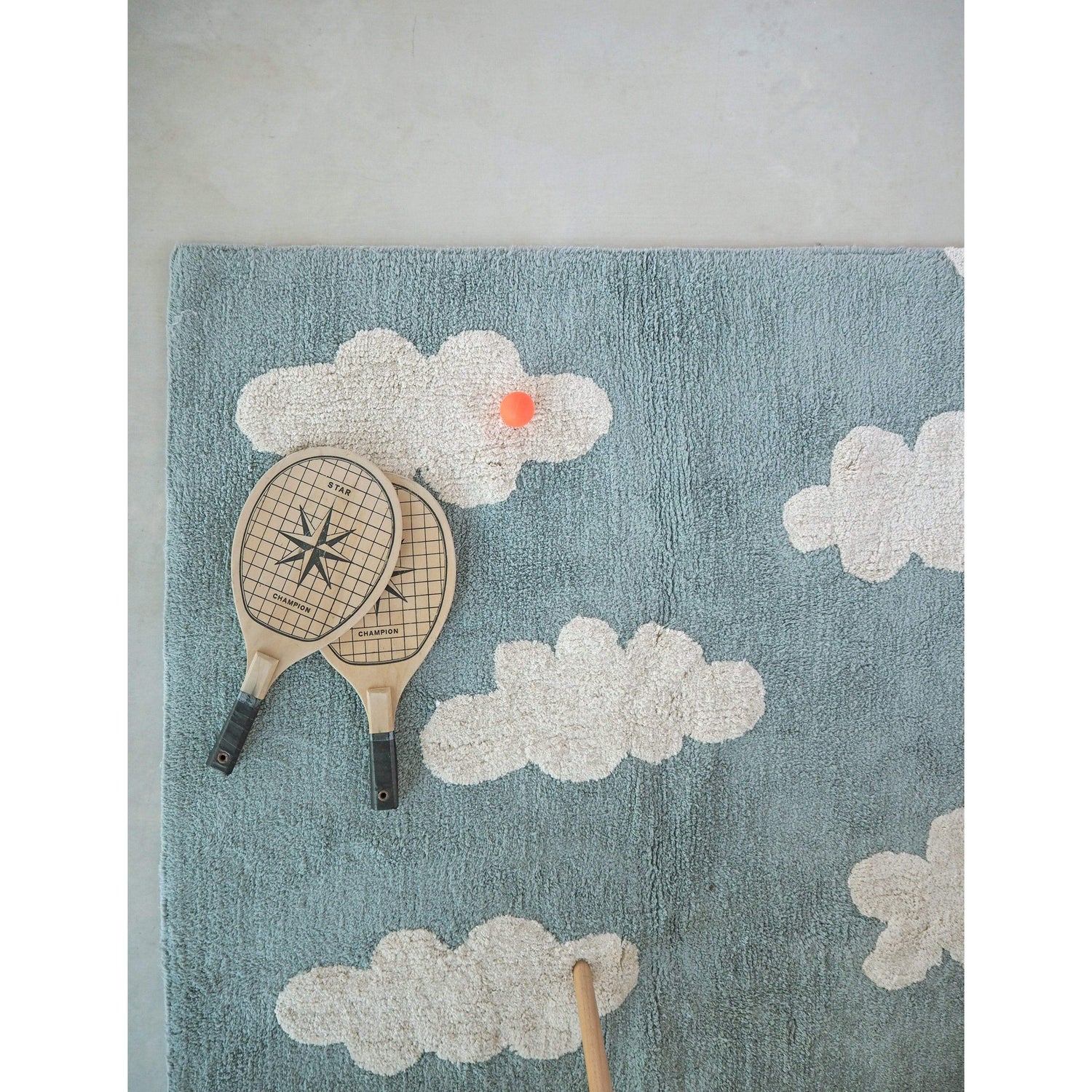 Rugs by Roo | Lorena Canals Clouds Vintage Blue Machine Washable Area Rug-C-CL-VB