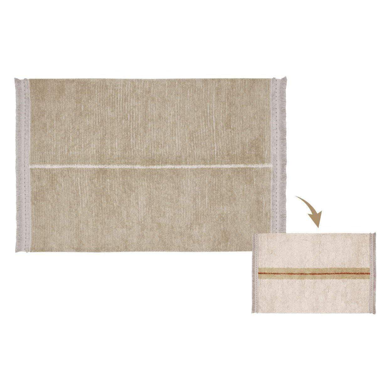 Lorena Canals Reversible Duetto Sage Washable Area Rug