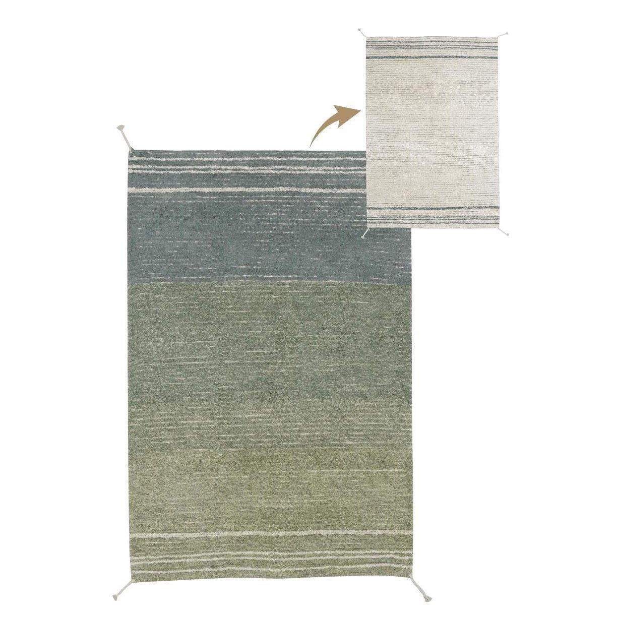 Lorena Canals Reversible Twin Vintage Blue Washable Area Rug