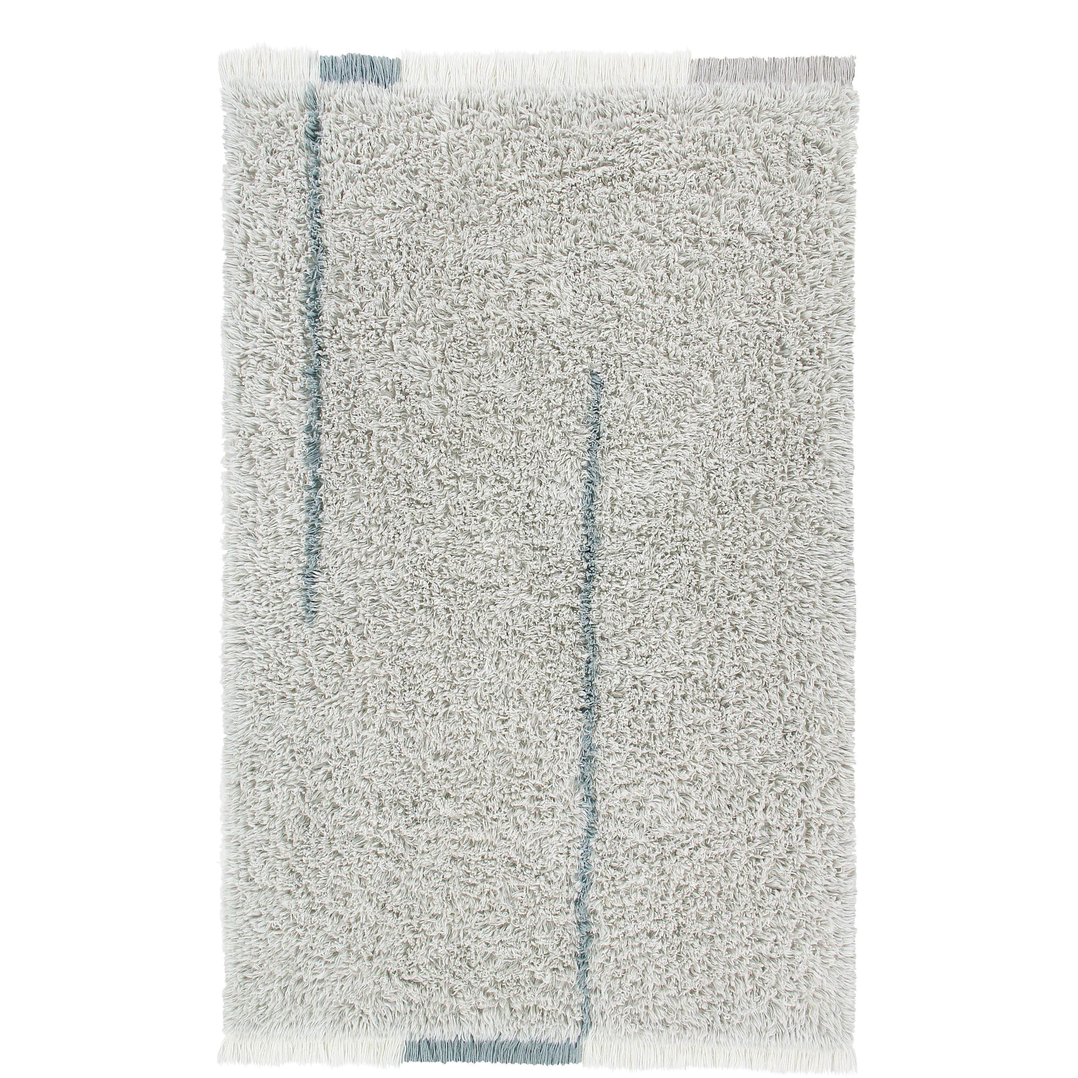 Camira Gray Dotted Tassel Rug - Clearance
