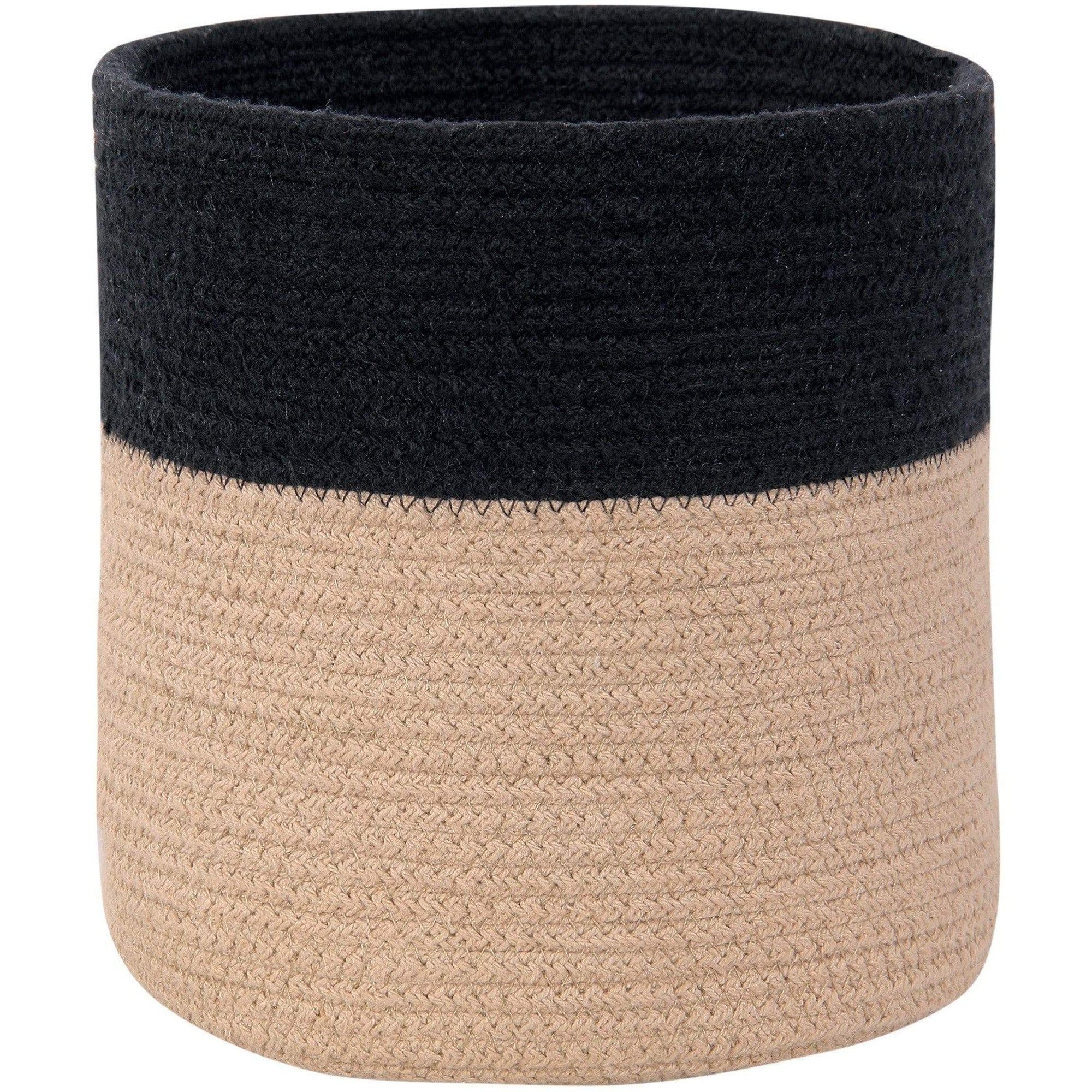 Rugs by Roo | Lorena Canals Dual Black Linen Basket-BSK-BLACK-LIN