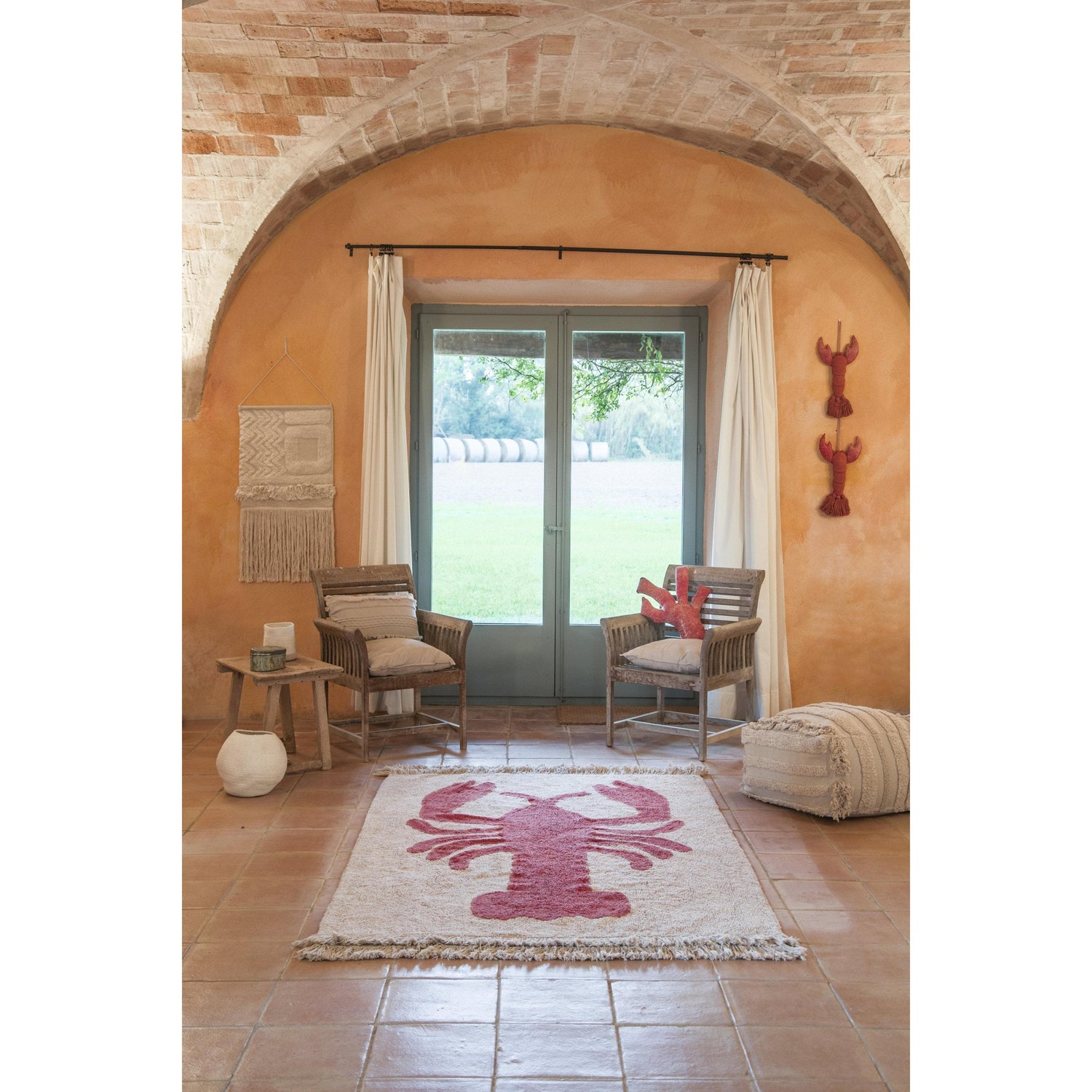 Rugs by Roo | Lorena Canals Lobster Decorative Door Hanger-DOOR-LOBSTER