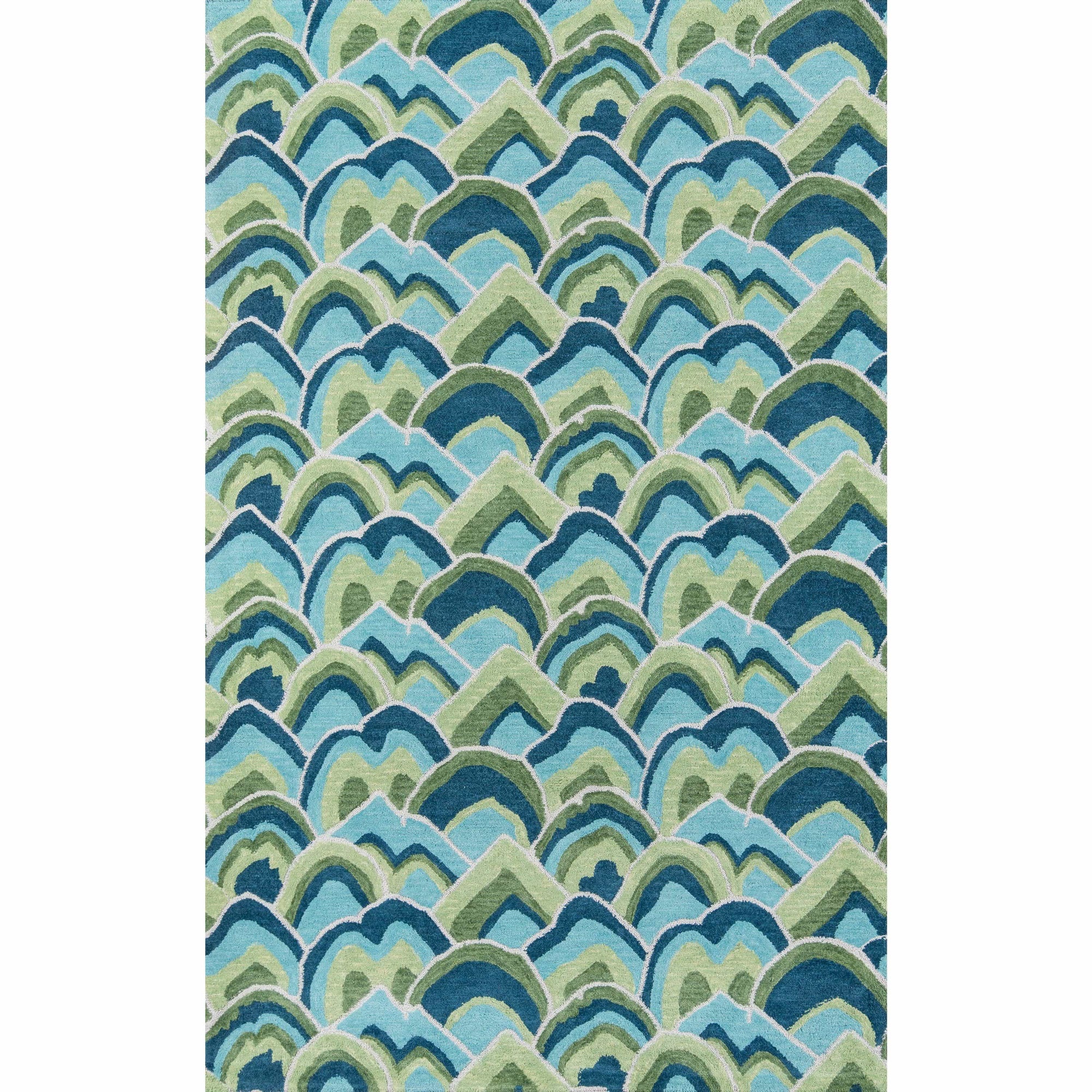 Rugs by Roo | Momeni Embrace Adventure Cloud Club Green Area Rug-EMBRAEMB-1GRN2030