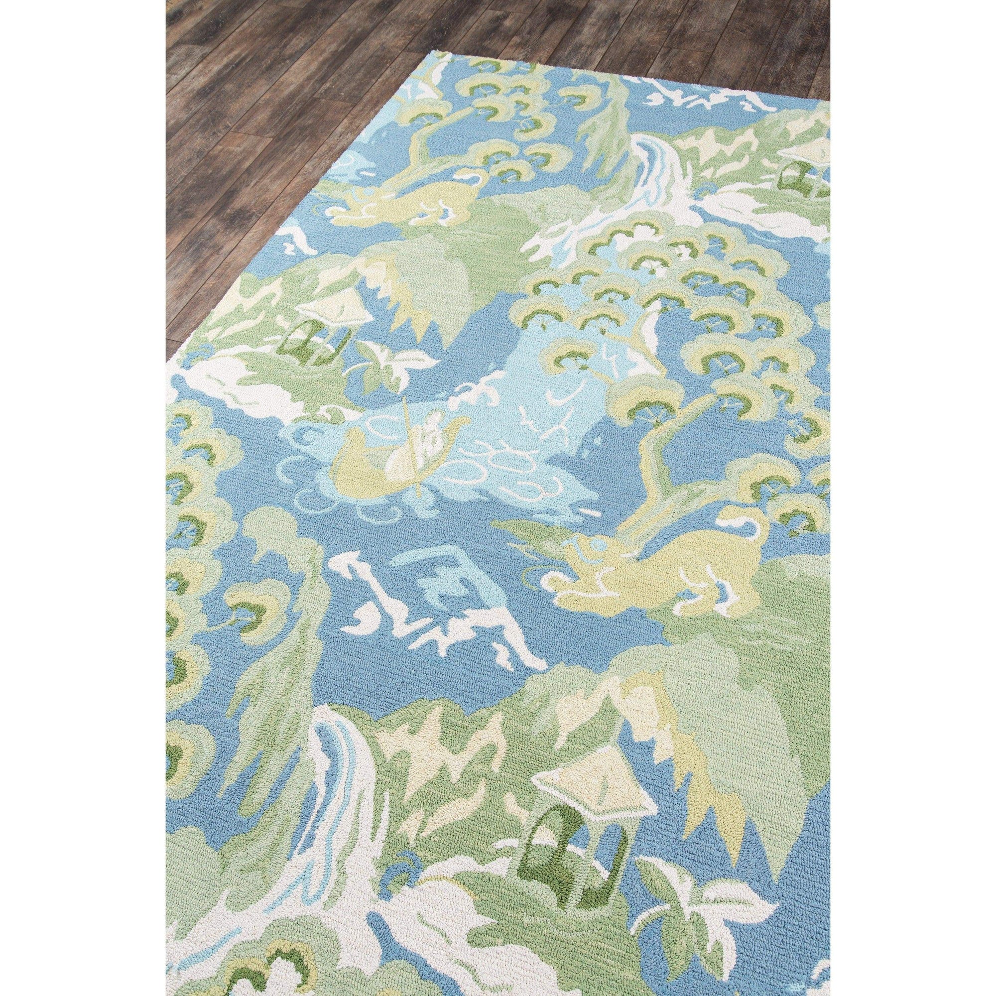 Rugs by Roo | Momeni Embrace Adventure Road to Canton Blue Area Rug-EMBRAEMB-2BLU2030