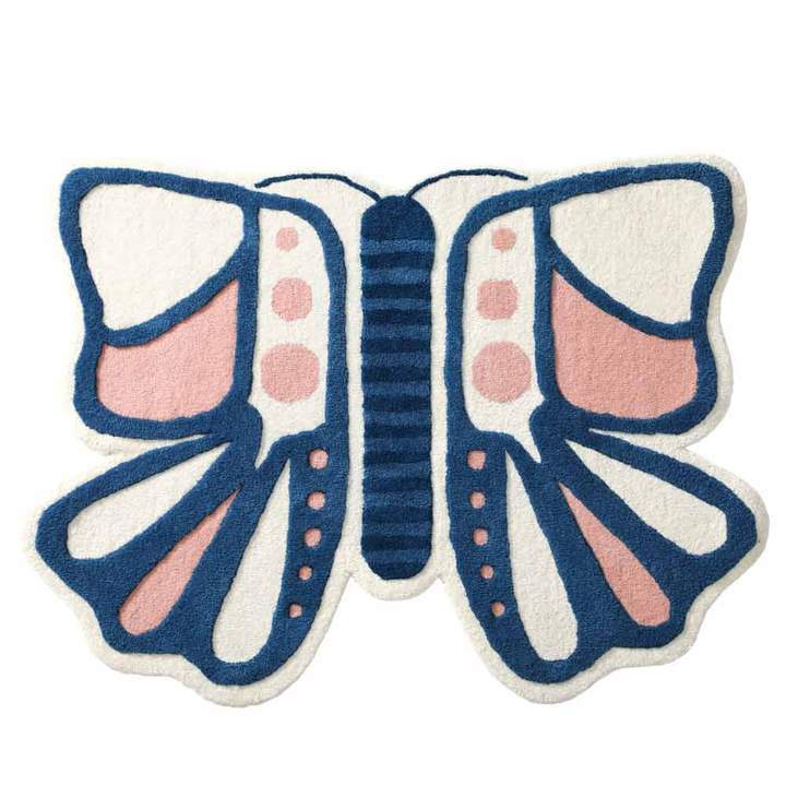 Rugs by Roo | Nico & Yeye Butterfly Kids Area Rug-RBUT-0304