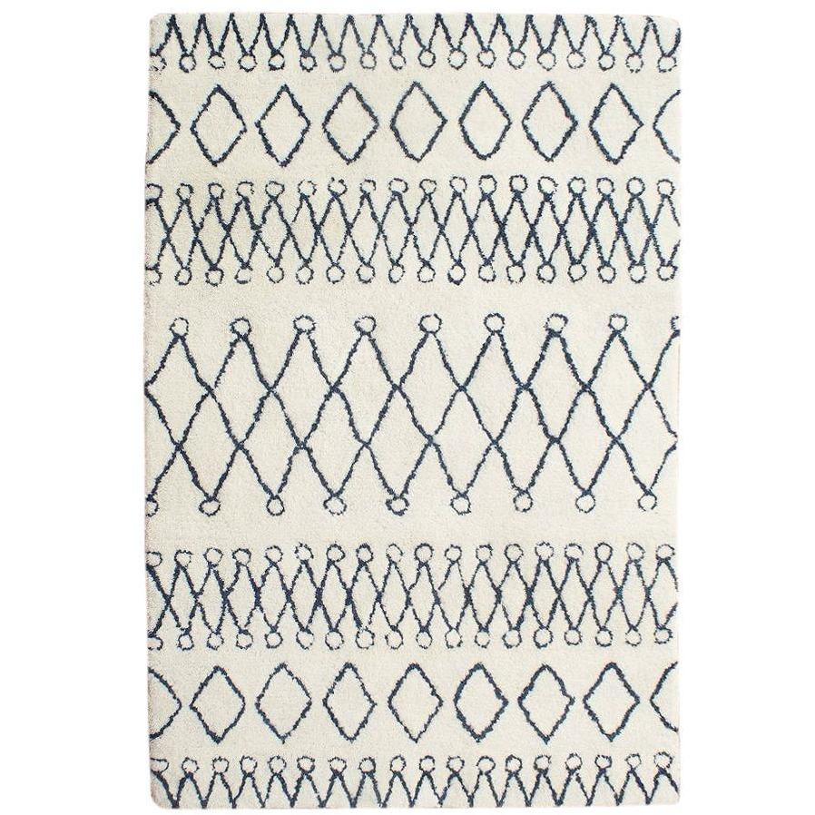Rugs by Roo | Organic Weave Moroccan Rebel Wish Shag Ivory Area Rug-OW-MORWSH-0508
