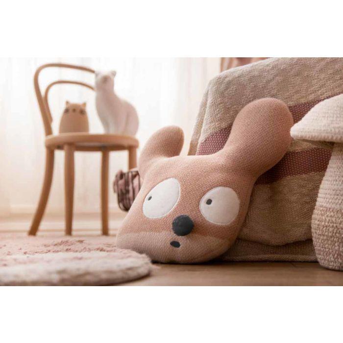 Rugs by Roo | Lorena Canals Miss Mighty Mouse Knitted Cushion-SC-E-HEROG